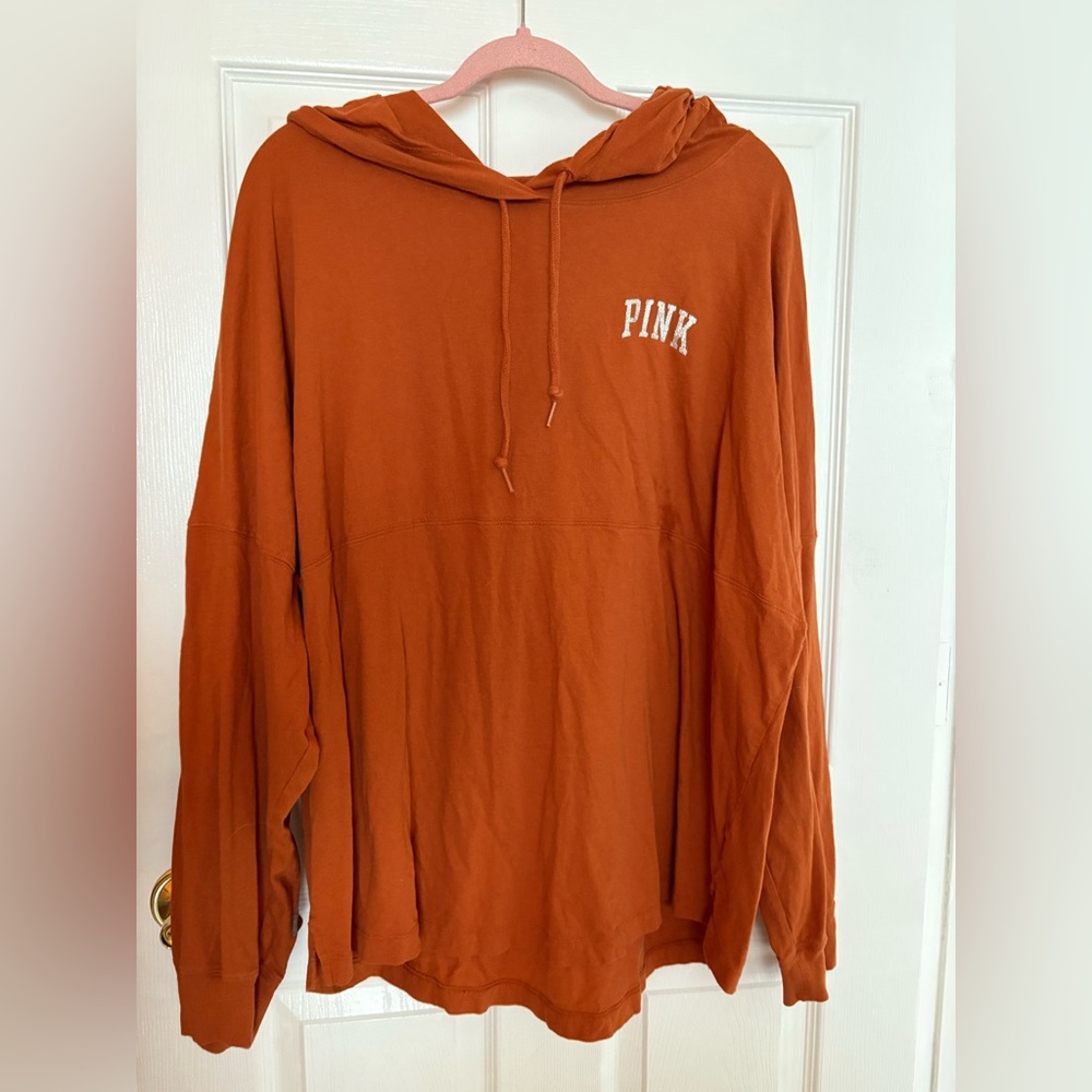 PINK Victoria's Secret Orange Long Sleeve Tee